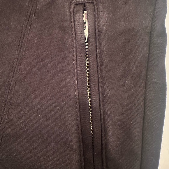 Level 99 Black Pants Zipper Accent Flare Leg Casual Stretchy Comfy Grunge Sz 27 - Picture 6 of 8